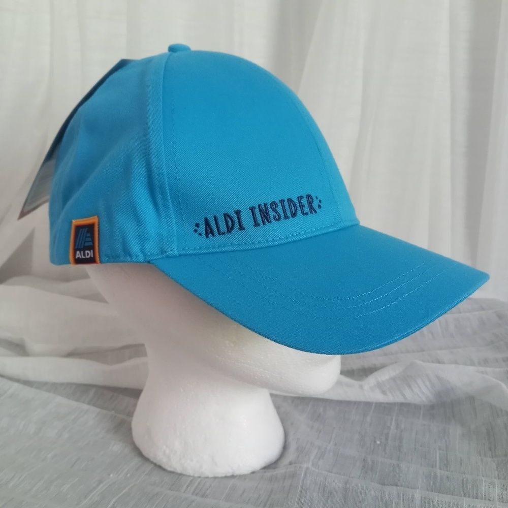ALDI Super Fan Baseball Cap NWT Blue Rainbow Shopping Hat 2023 Gear Collection